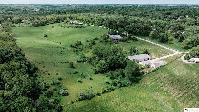 10955 N 58th Plz, Omaha, NE 68152 - aerial view of property's location with rural landscape