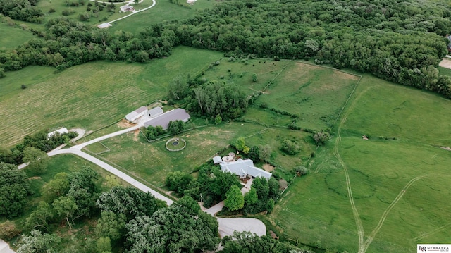 10955 N 58th Plz, Omaha, NE 68152 - aerial view of property's location with rural landscape