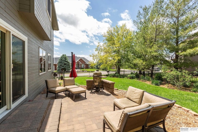 15210 Craig Cir, Bennington, NE 68007 - view of patio / terrace featuring outdoor lounge area