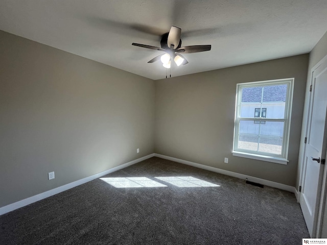 117 N Edna St, Valentine, NE 69201 - carpeted empty room featuring a ceiling fan and baseboards