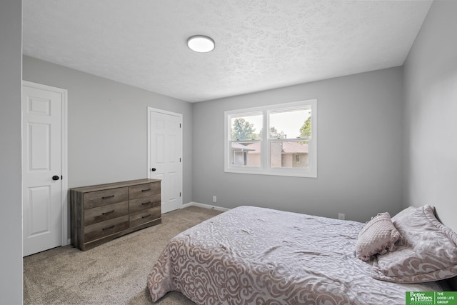 3501 Leawood Dr, Bellevue, NE 68123 - bedroom featuring carpet, a textured ceiling, and baseboards