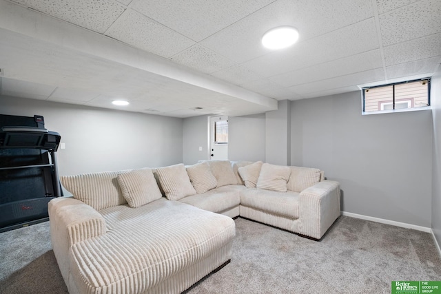 3501 Leawood Dr, Bellevue, NE 68123 - living room with carpet, plenty of natural light, and baseboards