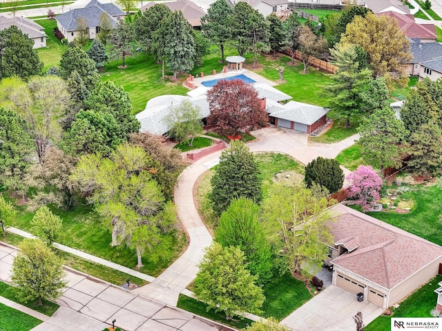 6844 Laurent Cir, Lincoln, NE 68526 - aerial perspective of suburban area
