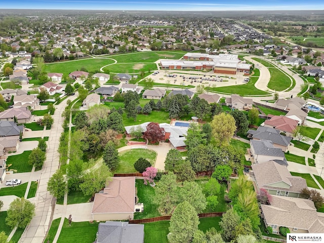 6844 Laurent Cir, Lincoln, NE 68526 - aerial perspective of suburban area