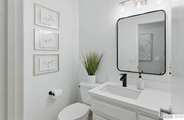 1725 N 162nd St, Omaha, NE 68118 - half bath featuring vanity and toilet