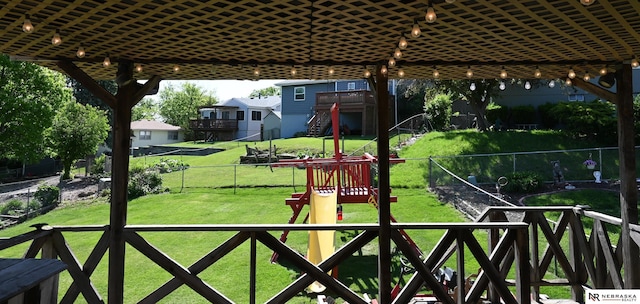 4841 N 130th Cir, Omaha, NE 68164 - view of yard featuring a playground