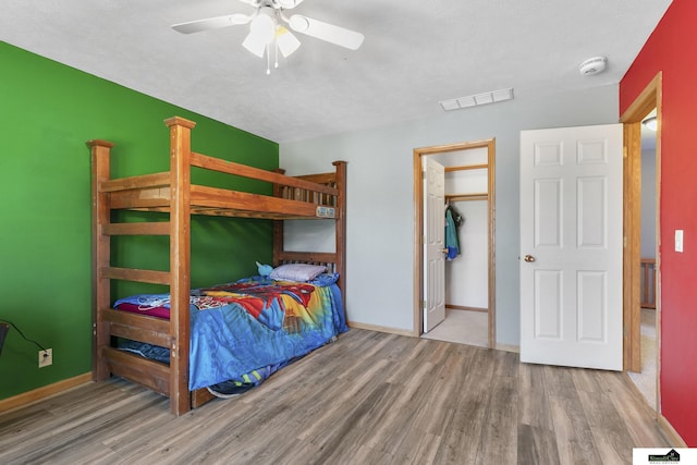 9521 N 140th St, Waverly, NE 68462 - bedroom featuring wood finished floors, baseboards, and ceiling fan