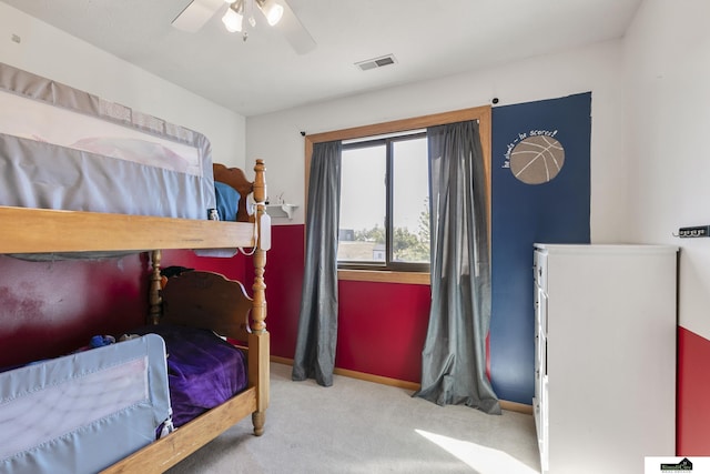 9521 N 140th St, Waverly, NE 68462 - carpeted bedroom featuring ceiling fan and baseboards