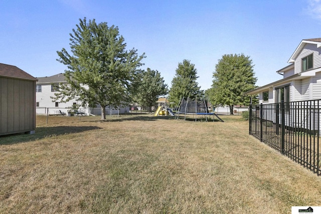9521 N 140th St, Waverly, NE 68462 - view of yard featuring a trampoline and a playground