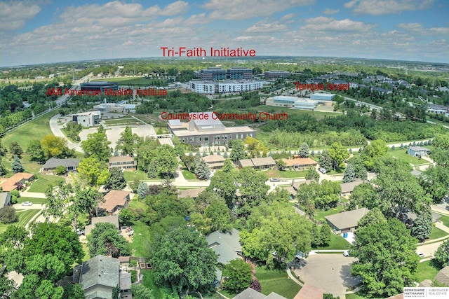 1915 S 131st Ave, Omaha, NE 68144 - aerial view of a tree filled landscape