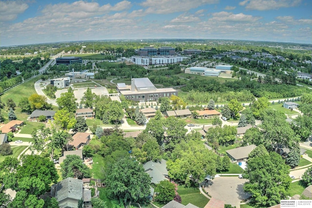 1915 S 131st Ave, Omaha, NE 68144 - aerial perspective of suburban area with a tree filled landscape