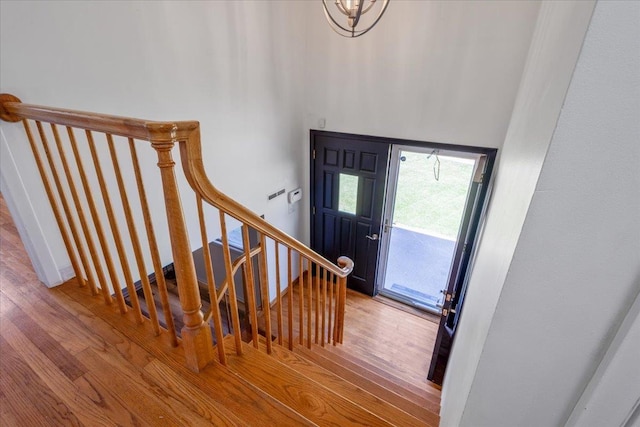 1511 Lorraine Ave, Bellevue, NE 68005 - foyer entrance featuring wood finished floors and stairs