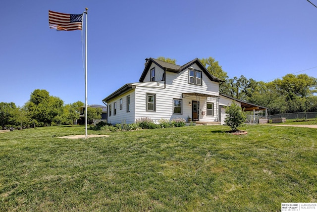 4332 Vinton St, Omaha, NE 68105 - view of front of property with a chimney