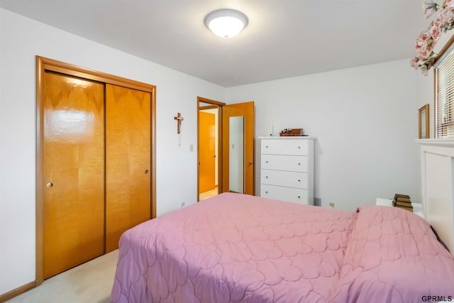 2206 N 56th St, Omaha, NE 68104 - bedroom with light carpet and a closet
