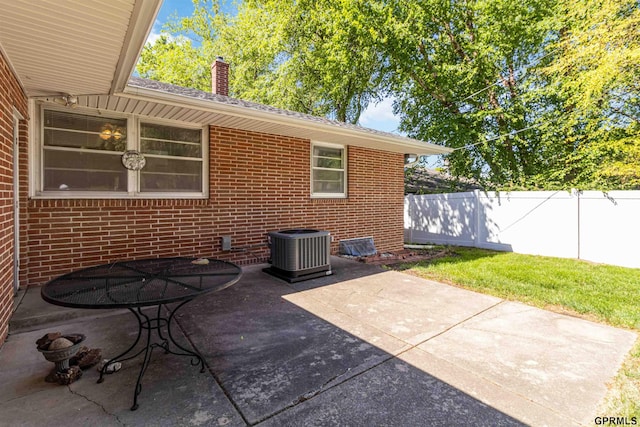 2206 N 56th St, Omaha, NE 68104 - view of patio / terrace with central air condition unit
