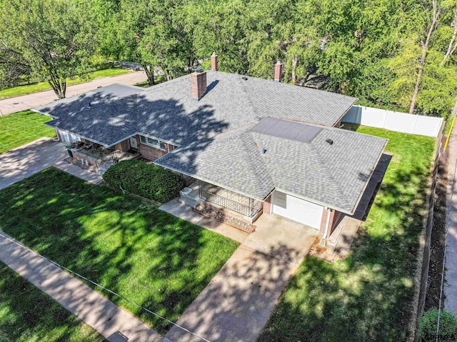 2206 N 56th St, Omaha, NE 68104 - view from above of property with a forest