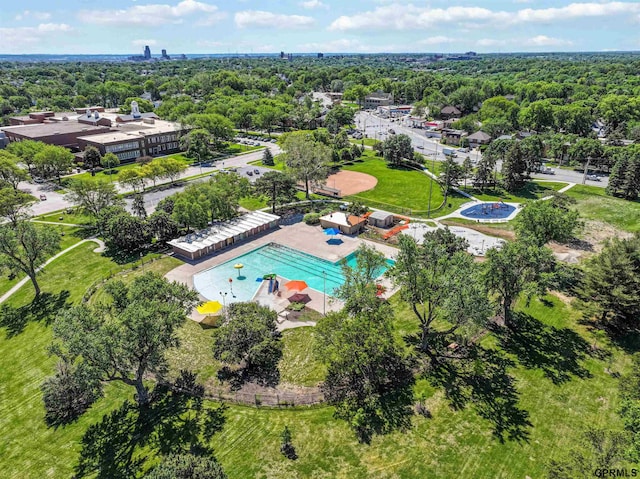 2206 N 56th St, Omaha, NE 68104 - drone / aerial view of a pool