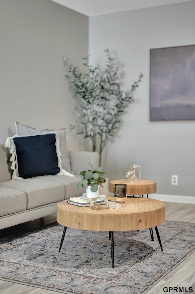 1625 Granada Ln, Lincoln, NE 68528 - living area featuring wood finished floors and baseboards