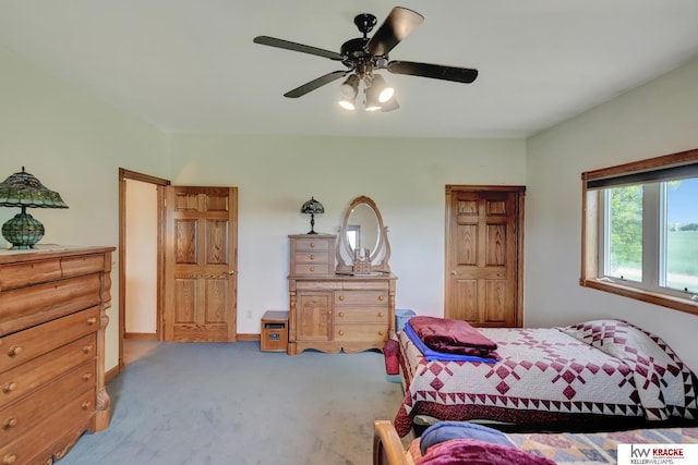 40798 US Highway 6, Cambridge, NE 69022 - bedroom featuring carpet and ceiling fan