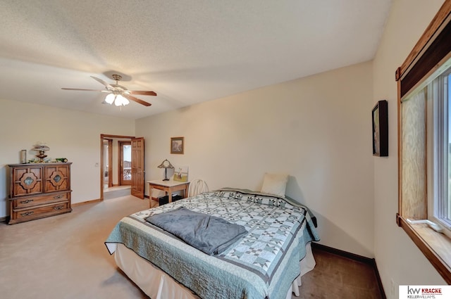 40798 US Highway 6, Cambridge, NE 69022 - bedroom featuring carpet flooring, ceiling fan, and baseboards