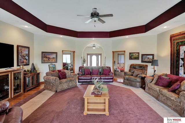 40798 US Highway 6, Cambridge, NE 69022 - living room with ceiling fan and recessed lighting
