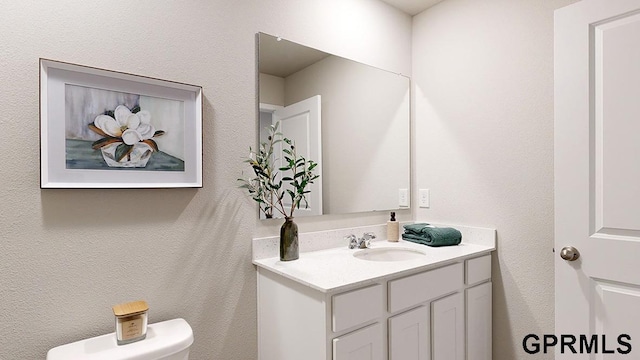 5412 N 188th St, Elkhorn, NE 68022 - half bathroom featuring vanity and toilet