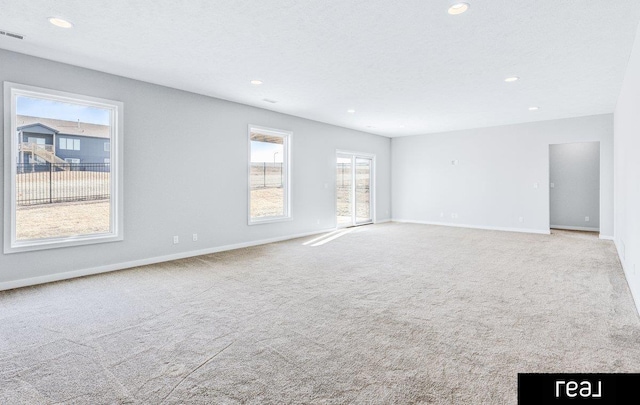 12003 S 109th St, Papillion, NE 68046 - carpeted spare room featuring recessed lighting and baseboards