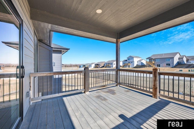12003 S 109th St, Papillion, NE 68046 - wooden terrace featuring a residential view