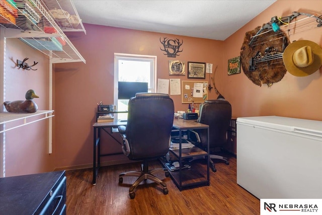 210 4th St, Ithaca, NE 68033 - office featuring wood finished floors