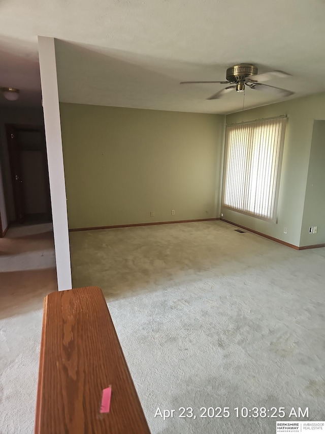 15911 S 234th St, Gretna, NE 68028 - empty room with a ceiling fan, carpet, and baseboards