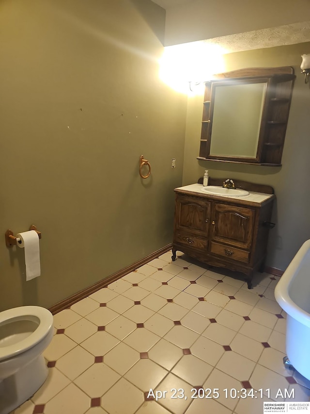 15911 S 234th St, Gretna, NE 68028 - bathroom with vanity, toilet, and tile patterned floors