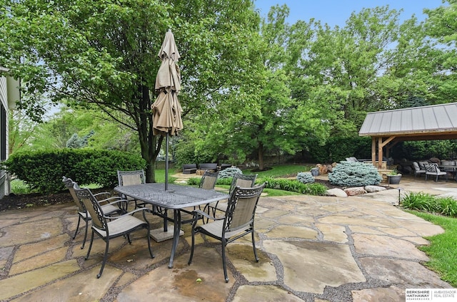 2025 S 189th Cir, Omaha, NE 68130 - view of patio with a gazebo and outdoor dining space