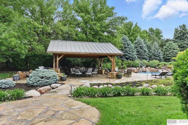 2025 S 189th Cir, Omaha, NE 68130 - view of patio featuring a gazebo