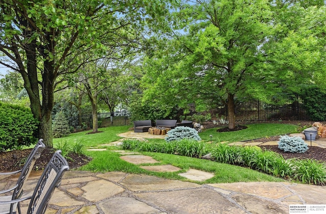 2025 S 189th Cir, Omaha, NE 68130 - view of yard featuring a patio and outdoor lounge area