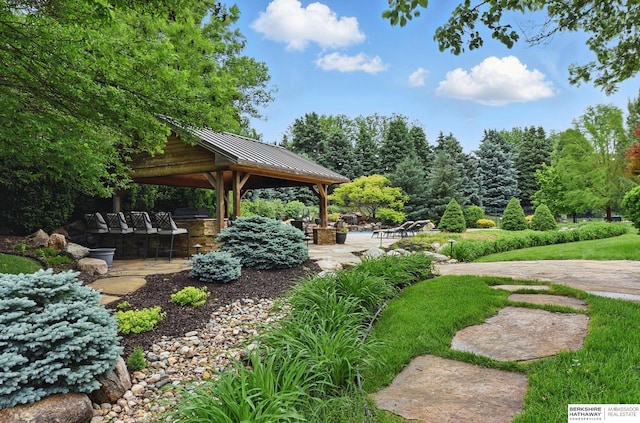 2025 S 189th Cir, Omaha, NE 68130 - view of community with a gazebo and a patio area
