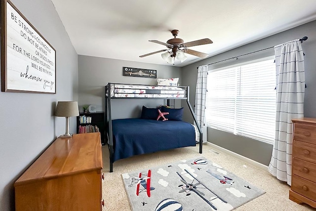 18914 C St, Omaha, NE 68130 - bedroom featuring baseboards and ceiling fan