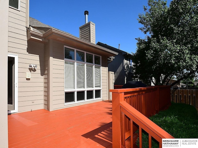 5103 N 140th St, Omaha, NE 68164 - view of wooden deck