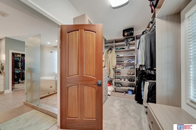 6602 Pheasant Run Pl, Lincoln, NE 68516 - spacious closet with light tile patterned floors