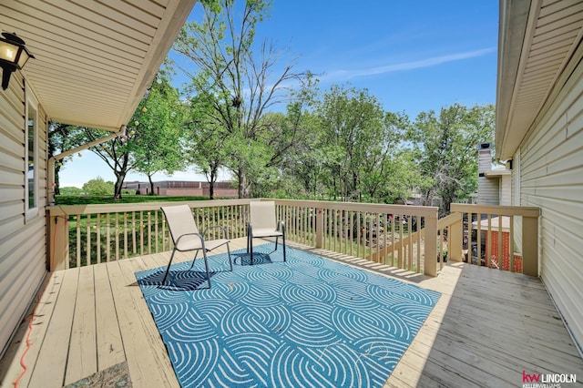 430 N 86th St, Lincoln, NE 68505 - view of wooden deck