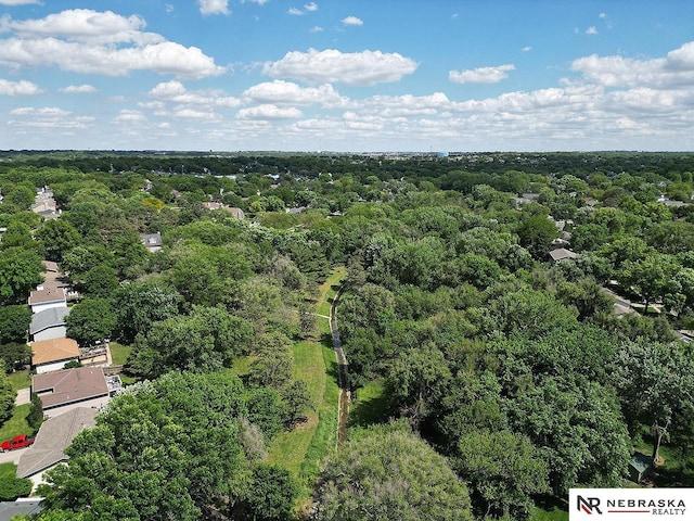 4219 Browning St, Lincoln, NE 68516 - aerial view of a heavily wooded area