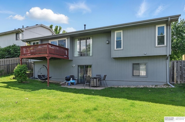 4019 N 147th St, Omaha, NE 68116 - back of property with a patio area and a deck