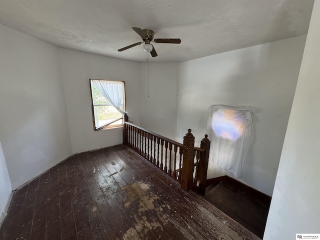 204 E York Ave, Dewitt, NE 68341 - unfurnished room with hardwood / wood-style floors and ceiling fan