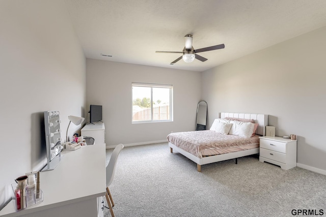 18403 Greenleaf St, Omaha, NE 68136 - bedroom featuring carpet, baseboards, and a ceiling fan