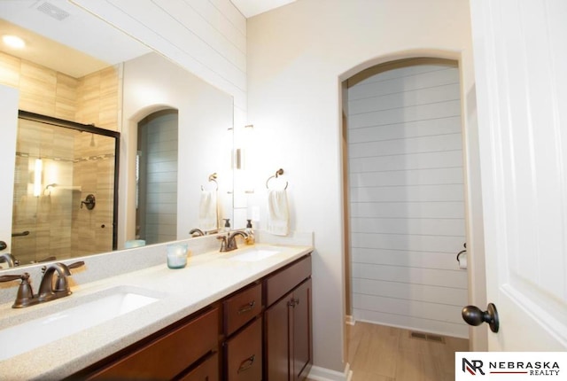 10425 S 110th St, Papillion, NE 68046 - full bath with double vanity and tiled shower