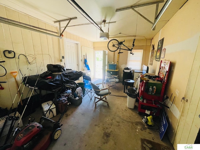 5427 W Hughes St, Lincoln, NE 68524 - garage with a garage door opener