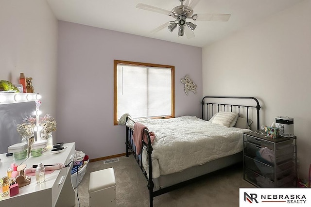 21204 Hampton Dr, Gretna, NE 68028 - carpeted bedroom with a ceiling fan and baseboards