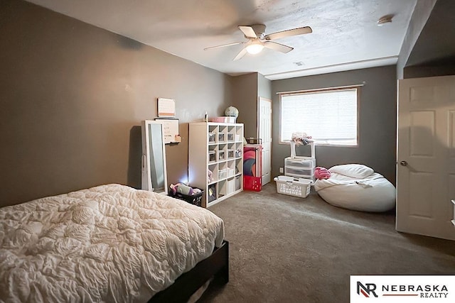 21204 Hampton Dr, Gretna, NE 68028 - carpeted bedroom featuring ceiling fan