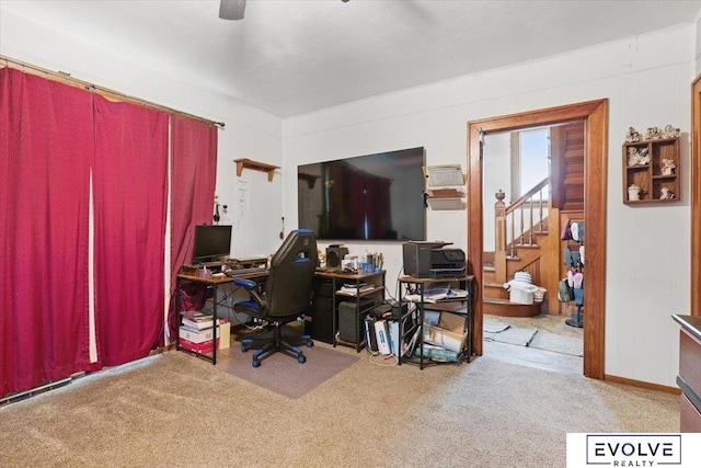 453 W 4th St, Wahoo, NE 68066 - view of carpeted home office
