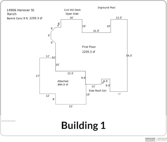 14906 Hanover St, Bennington, NE 68007 - room layout
