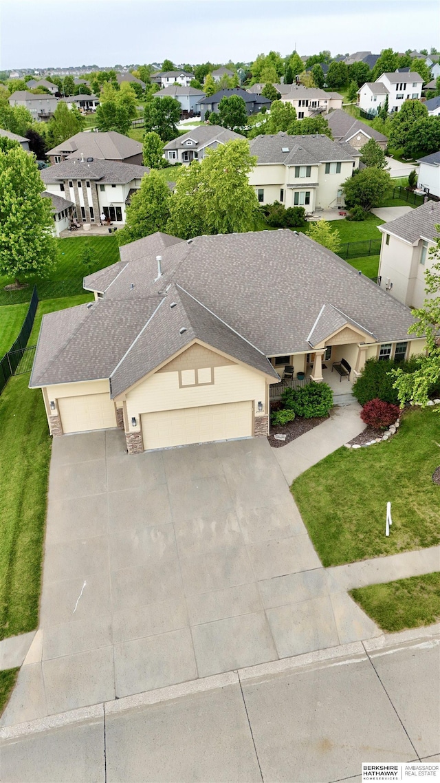 14906 Hanover St, Bennington, NE 68007 - aerial view of residential area